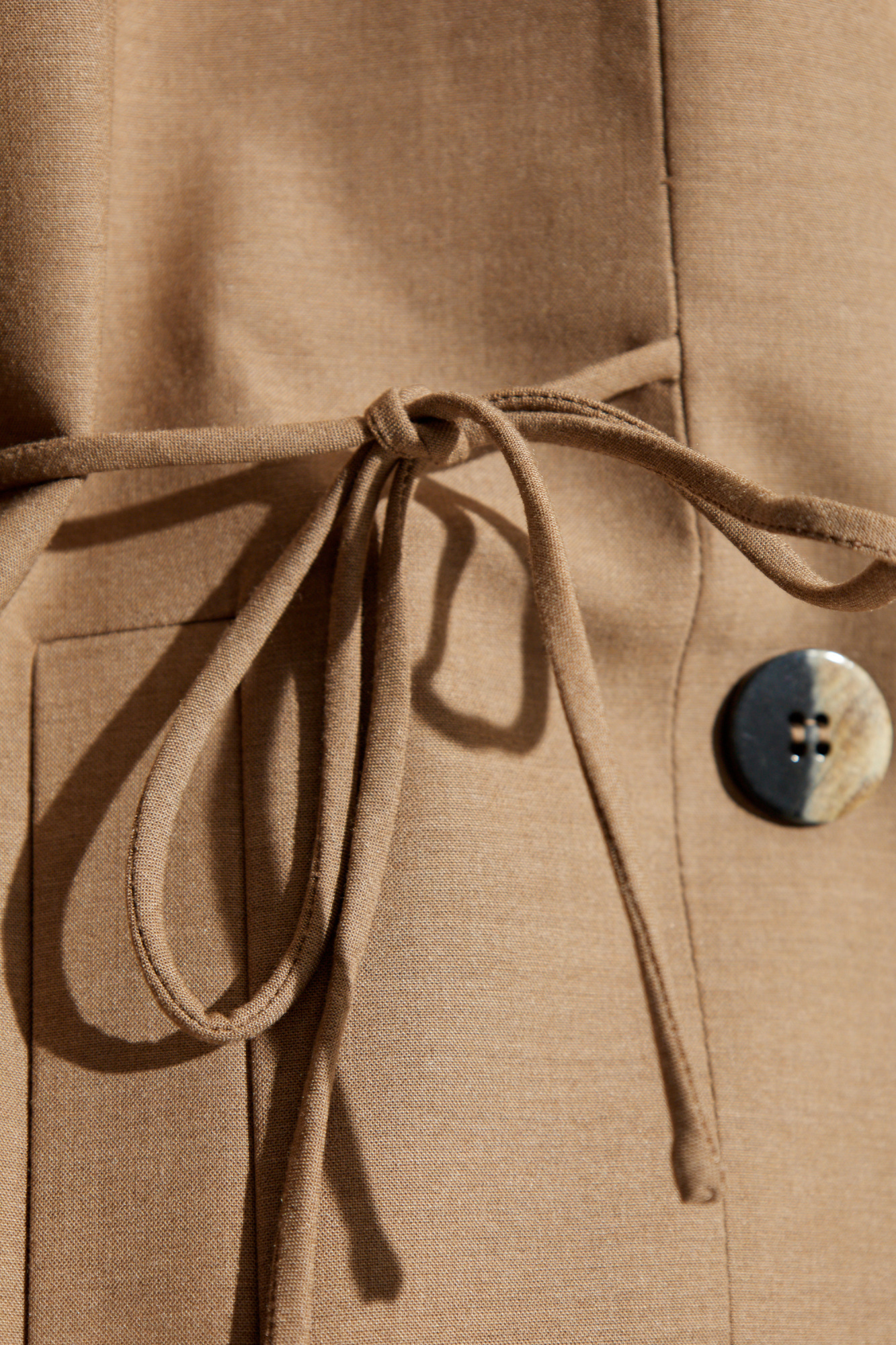Beige Double - breasted oversize blazer Ganni - Più Casual